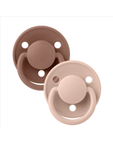 BIBS Πιπίλες Delux Silicone 2pack Woodchuck - Blush One Size