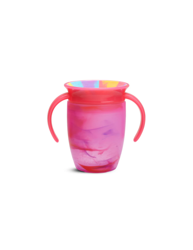 MUNCHKIN Κύπελο Miracle 360° Trainer Cup 6m+ Tropical Swirl Pink 207ml