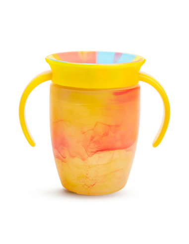 MUNCHKIN Κύπελο Miracle 360° Trainer Cup 6m+ Tropical Swirl Yellow 207ml