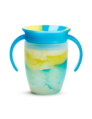 MUNCHKIN Κύπελο Miracle 360° Trainer Cup 6m+ Tropical Swirl Blue 207ml