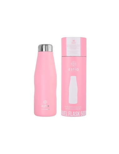 ESTIA Θερμός Νερού Travel Flask Save The Aegean Blossom 500ml Rose