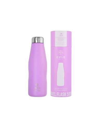 ESTIA Θερμός Νερού Travel Flask Save The Aegean Lavender Purple 500ml