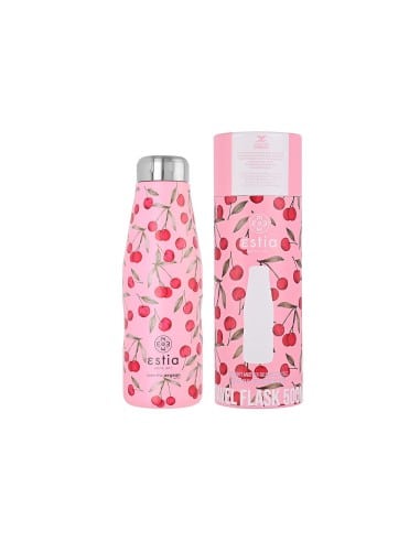 ESTIA Θερμός Νερού Travel Flask Save The Aegean Cherry Rose 500ml