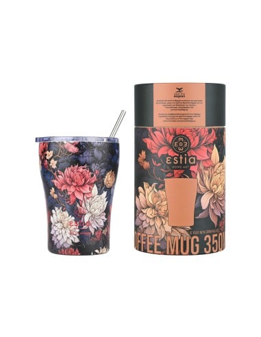 ESTIA Θερμός Coffee Mugs Save To Aegean Midnight Blossom 350ml