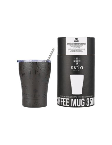 ESTIA Θερμός Coffee Mugs Save The Aegean Noir Echo 350ml