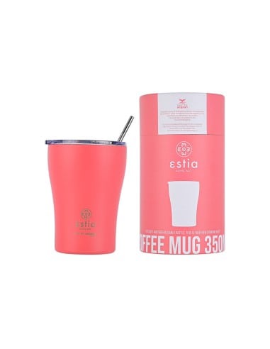 ESTIA Θερμός Coffee Mugs Save The Aegean Fusion Coral 350 ml