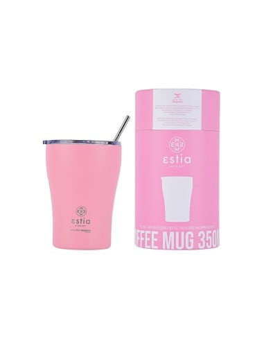 ESTIA Θερμός Coffee Mugs Save The Aegean Blossom Rose 350ml