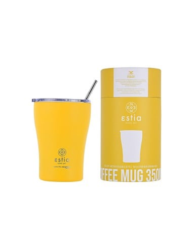 ESTIA Θερμός Coffee Mugs Save The Aegean Pineapple Yellow 350ml