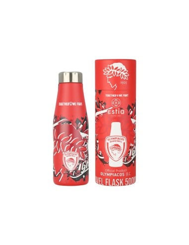 ESTIA Θερμός Travel Flask OLYMPIACOS BC Edition Together We Fight 500ml