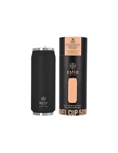 ESTIA Θερμός Travel Cup Save The Aegean Midnight Black 500ml